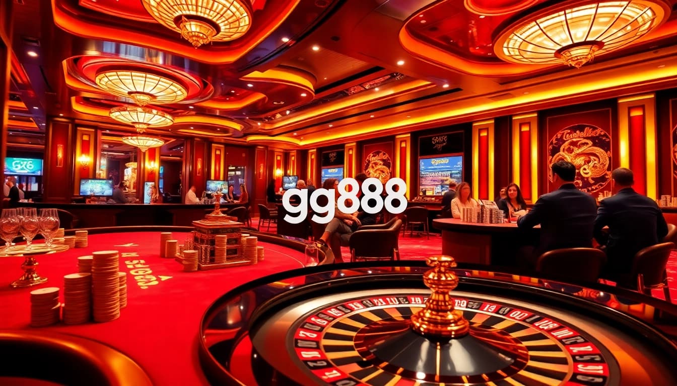 Experience the thrilling excitement of gambling at gg88 with a vibrant casino atmosphere filled with games.