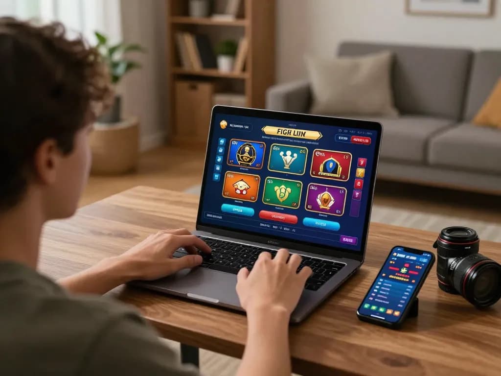 Engaged player at home gaming on https://ph365.cx/ live casino app, showcasing immersive betting interface