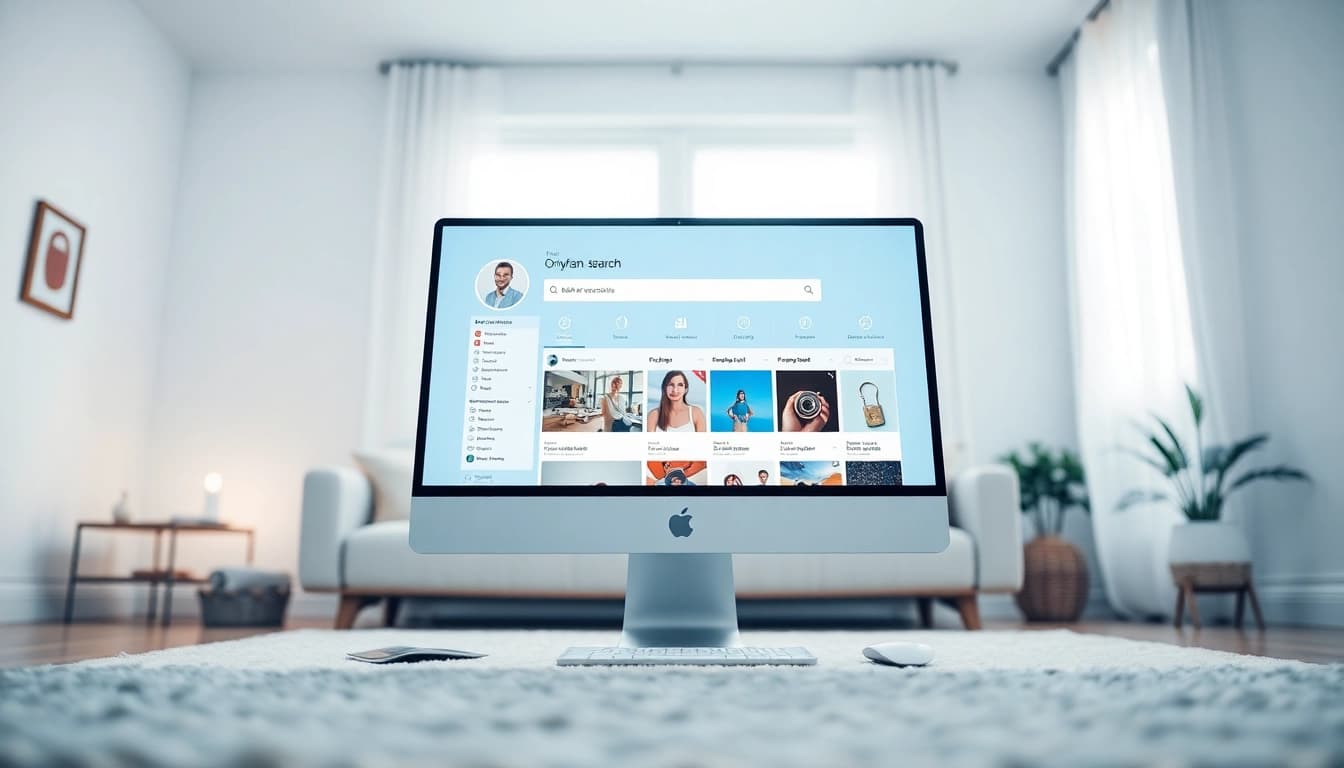 OnlyFans Search digital tool showcasing profiles and privacy features for creators.