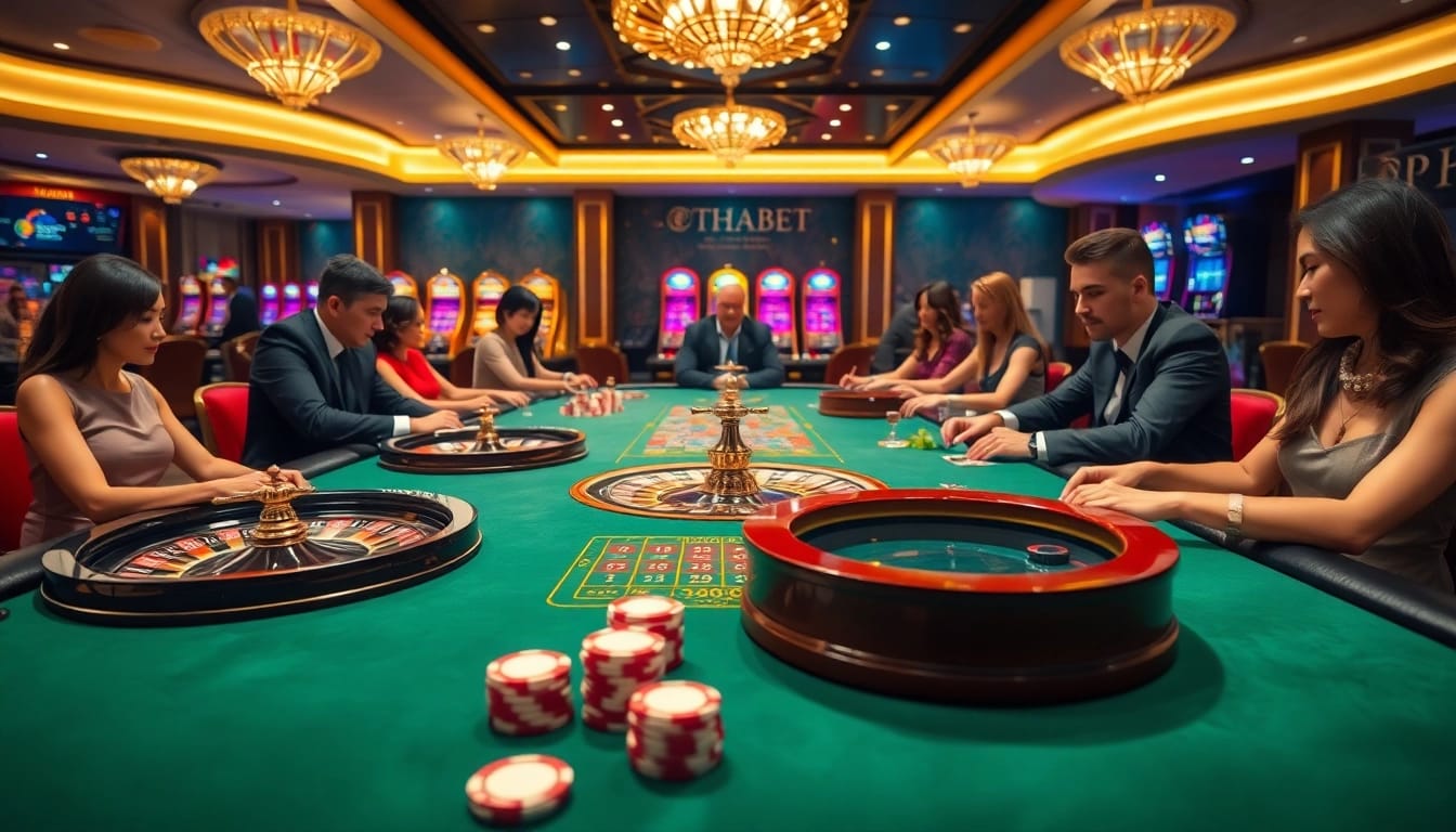 Experience thrilling games at https://thabet.vegas/ with exciting casino tables and vibrant slot machines.