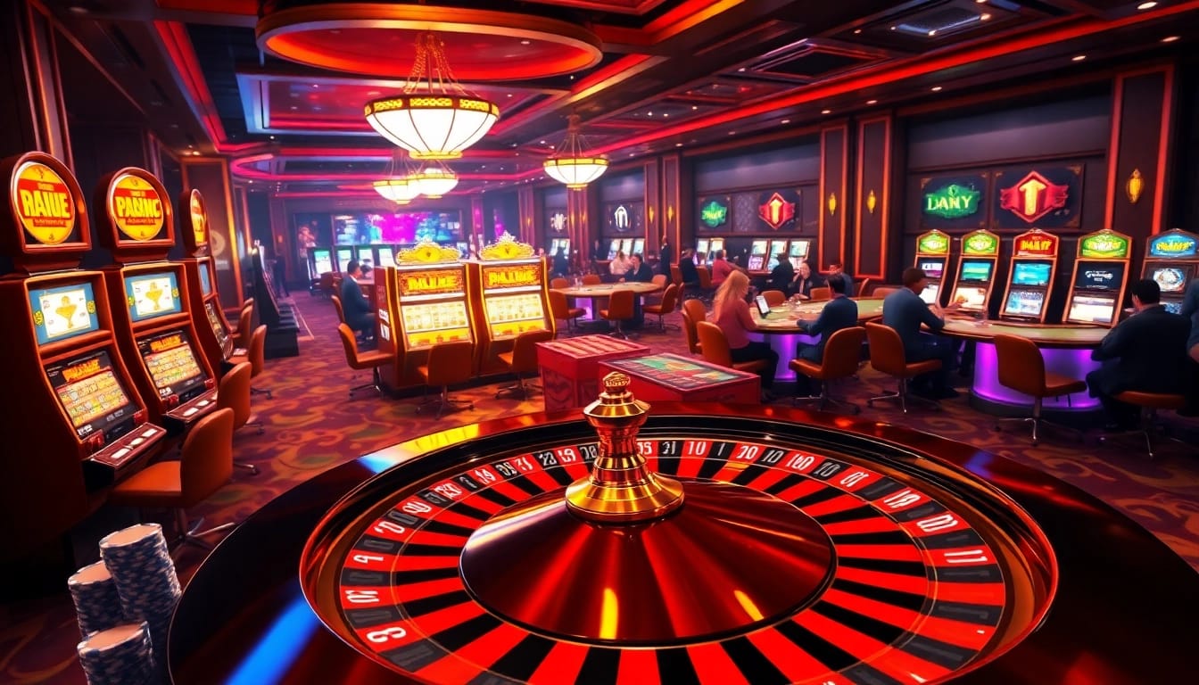 Experience the thrill of high-stakes gaming at MK8's premier casino environment with roulette and poker.