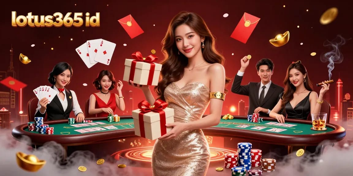 Experience the thrill of winning with lotus365 id in this vibrant casino illustration featuring festive elements.