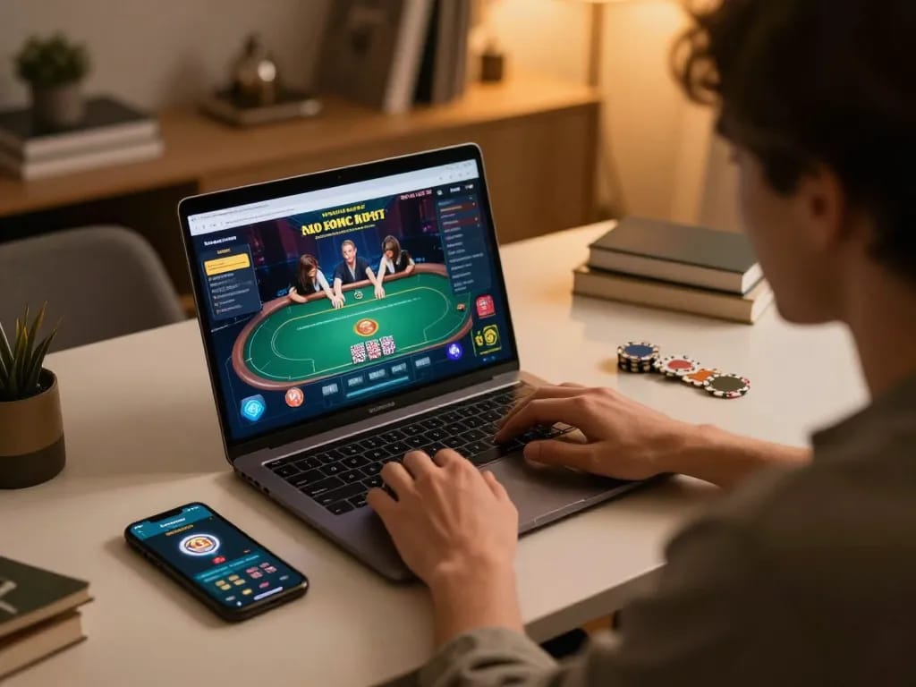 Accessing Rút tiền Luck8 online via laptop for effective bankroll management and gaming strategies