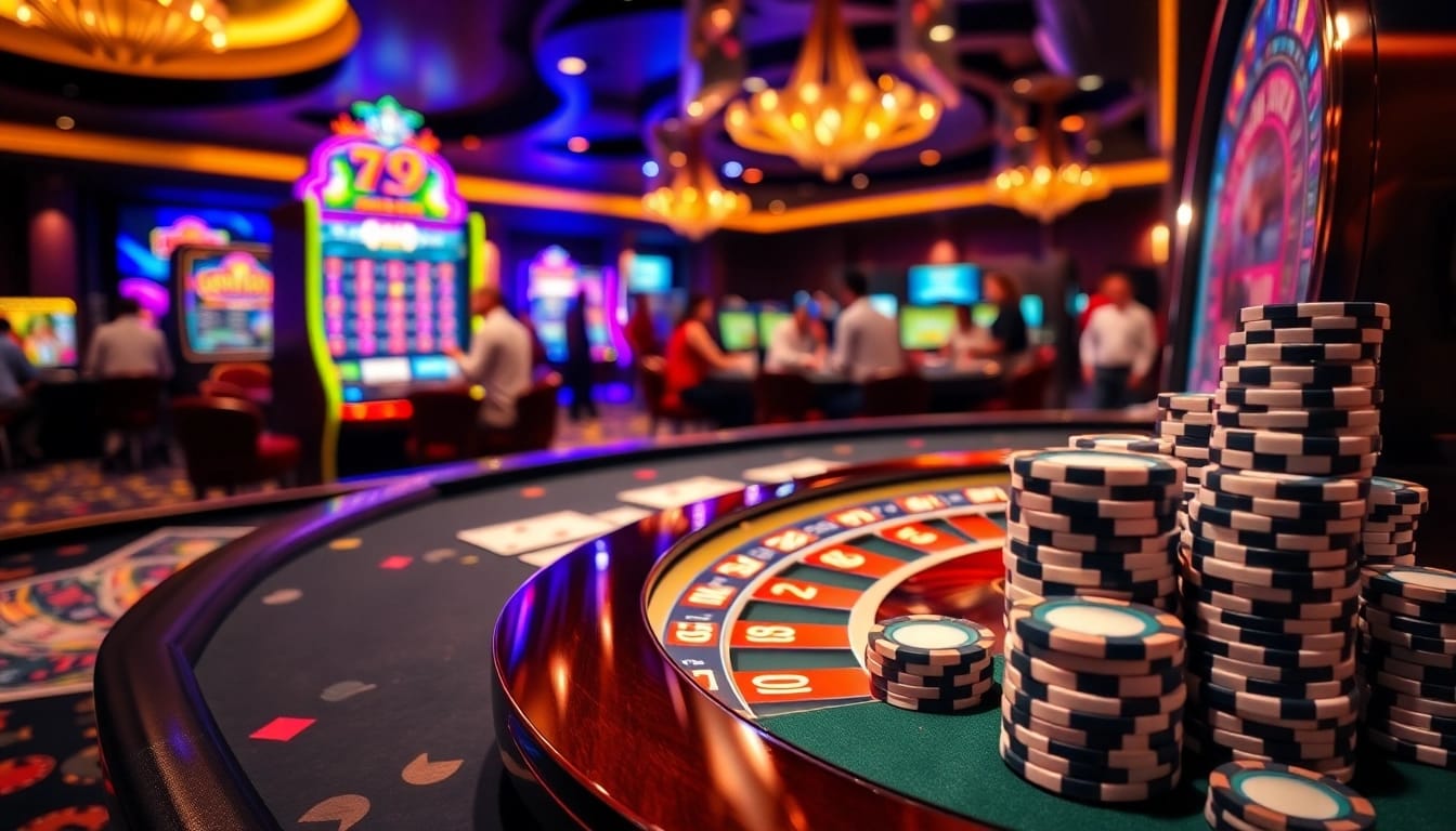 Experience the thrill of 79king casino games with a glamorous lighting and vibrant tables.
