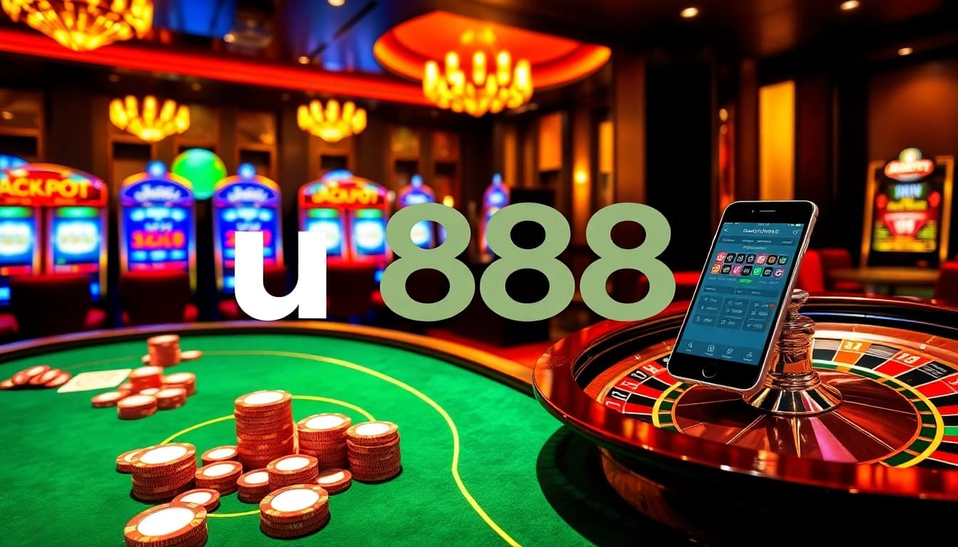 Players enjoying exciting games at u888's luxurious online casino environment.