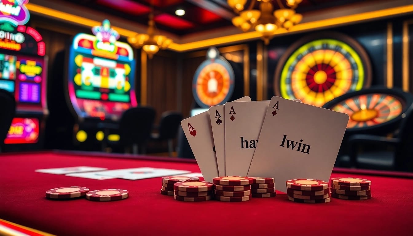 Experience the excitement of gambling at high-stakes poker tables featuring haywin chips and cards.