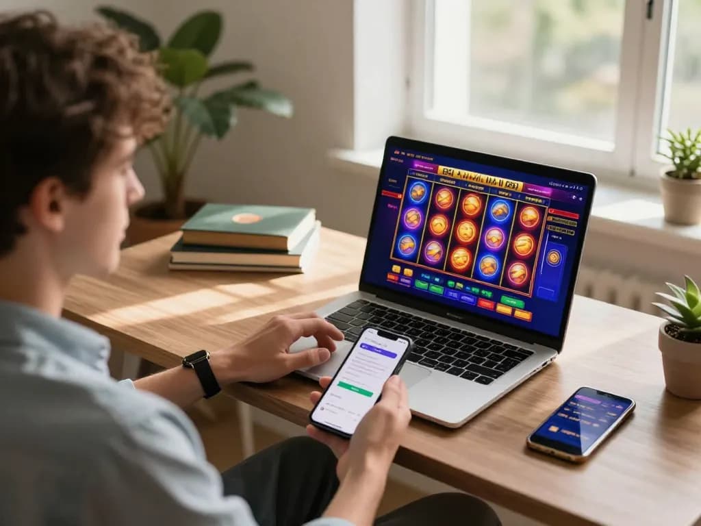Experience online gaming at SC88VN with a vibrant slot game on desktop and smartphone