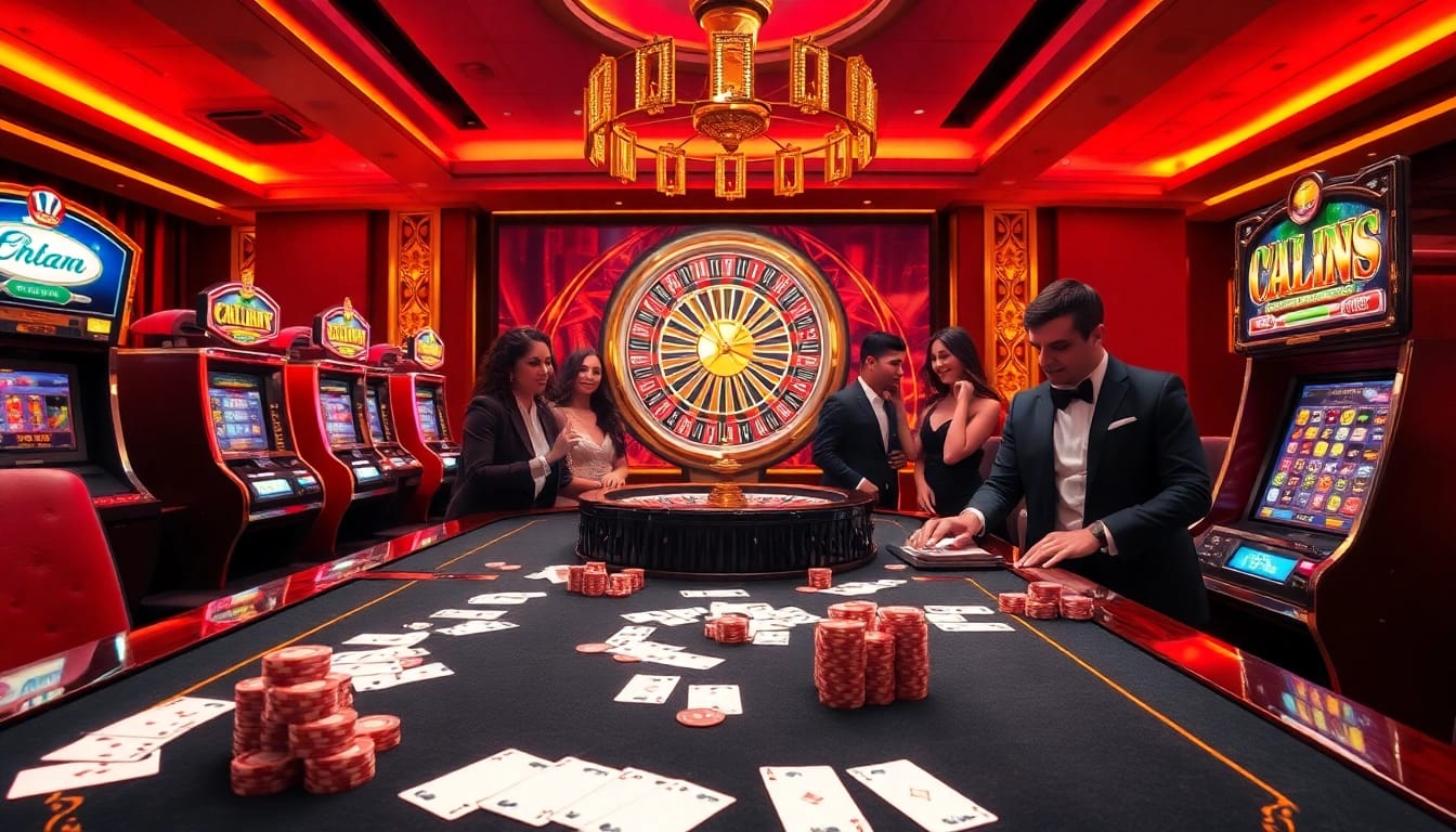 Dive into the thrill of DH88 gaming tables with vibrant chips and elegant cards in a luxury casino setting.
