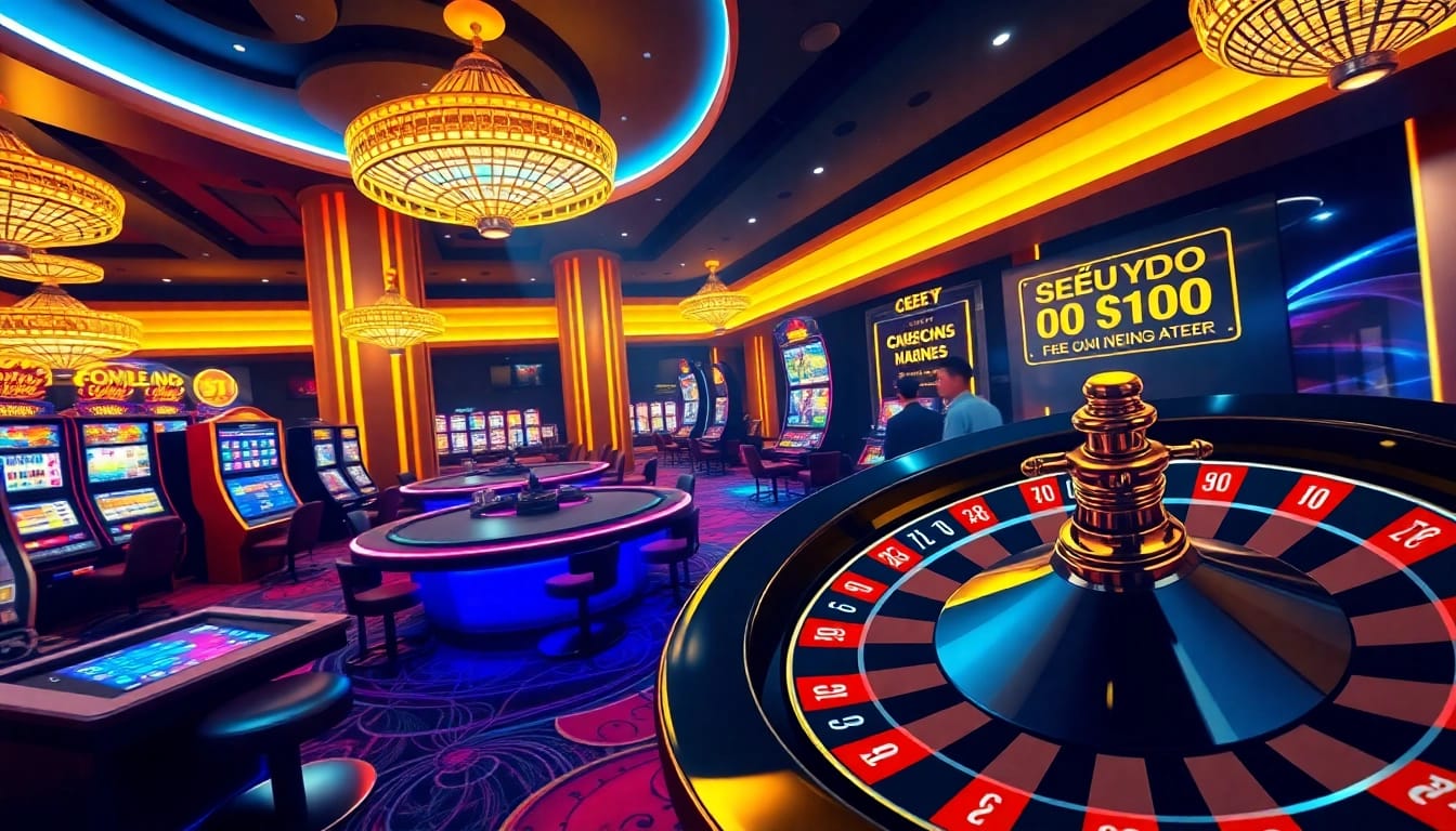 Winning big at NHÀ CÁI MM88 with an exciting casino scene featuring live dealers and vibrant slot machines.