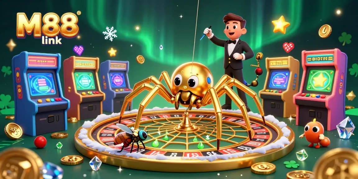 Experience thrilling bets with M88 link at the roulette wheel, featuring captivating gaming elements.