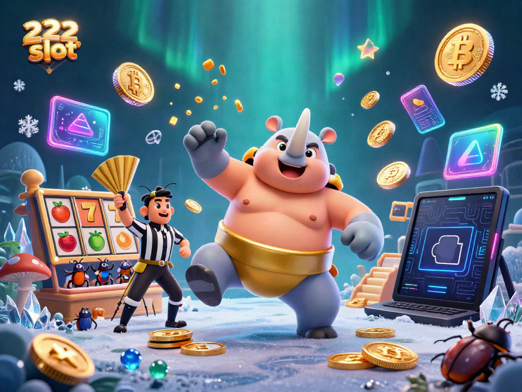 Slot 222 di kasino yang penuh energi dengan pemandangan seru dan karakter kartun