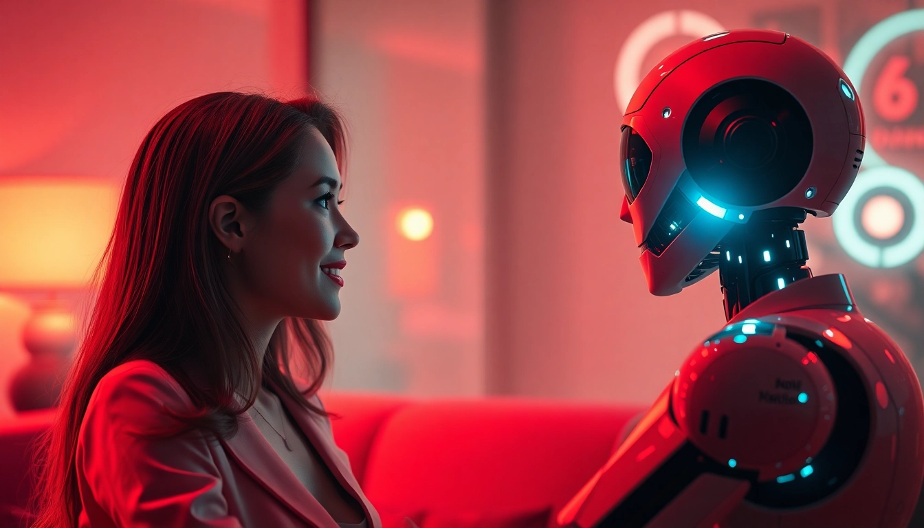 Engaging AI character in a cozy digital chat focused on sex AI chat interactions.