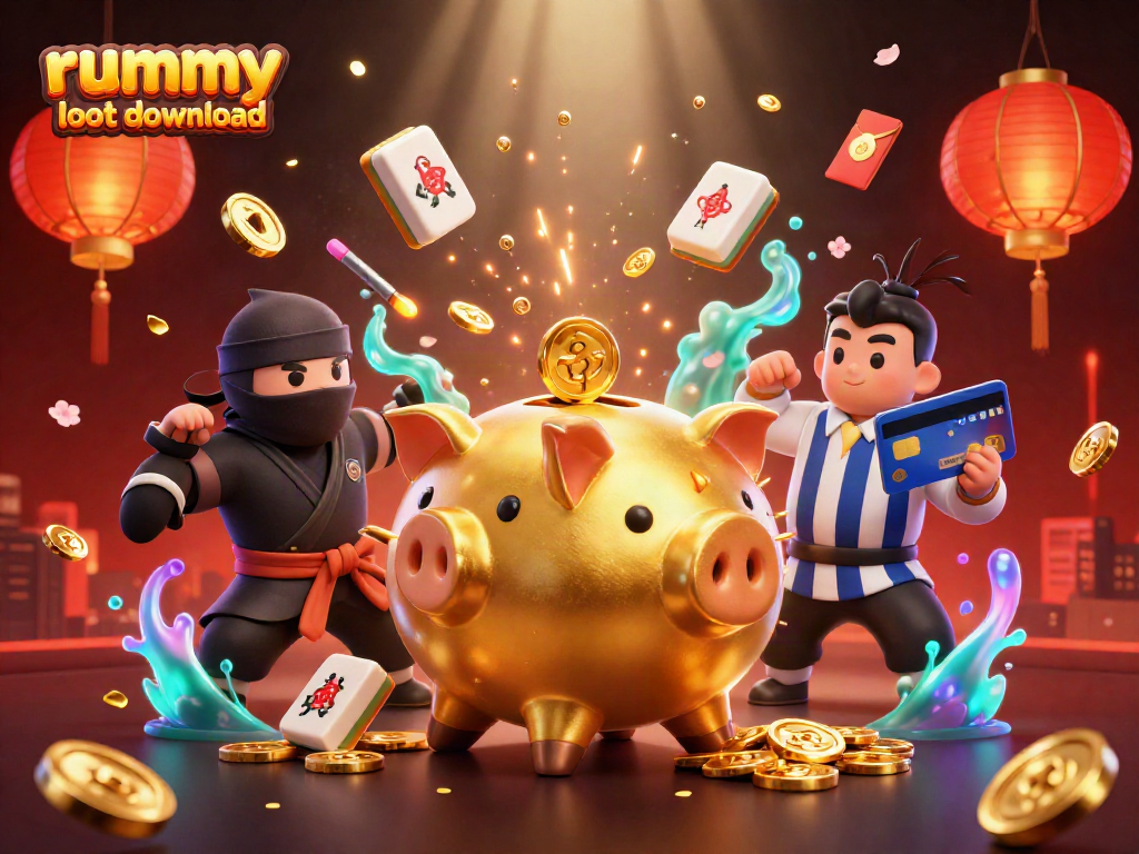 Engage in winning rummy loot download with vibrant gameplay elements and characters