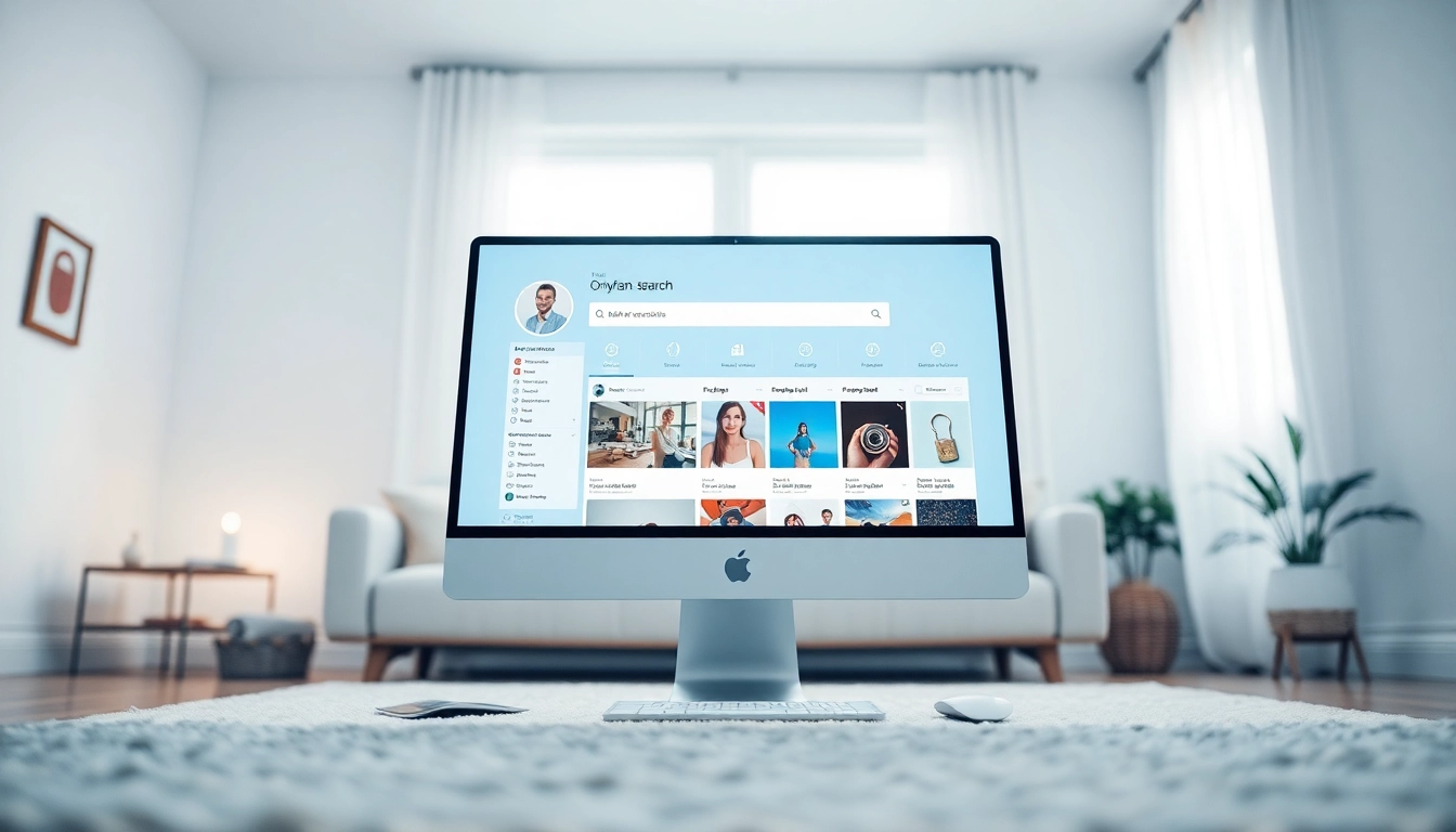 OnlyFans Search digital tool showcasing profiles and privacy features for creators.