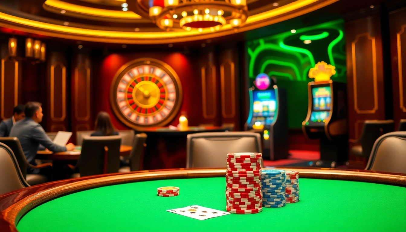 High-stakes poker scene at nhà cái dr88 showcasing excitement and luxury.