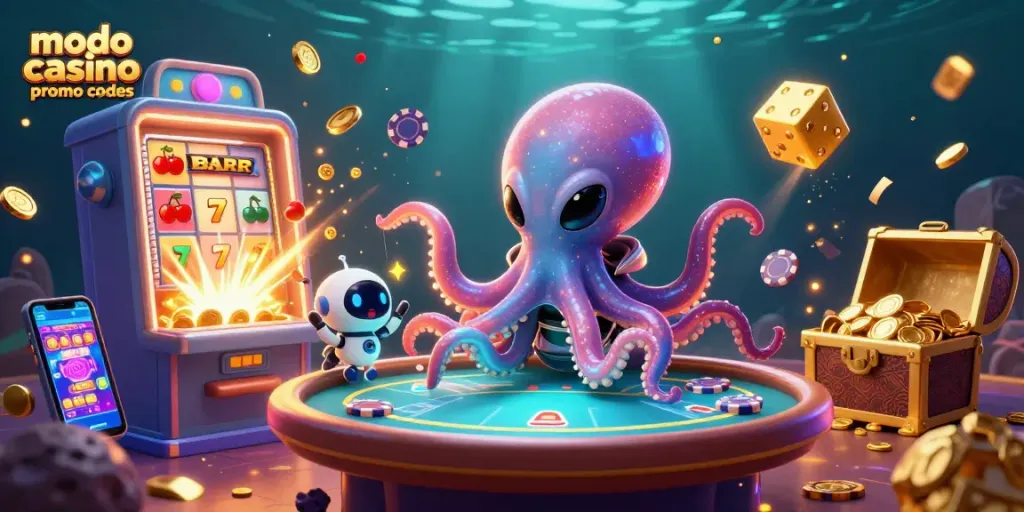 Spin the reels with Modo Casino promo codes; win coins and enjoy bonus gameplay.