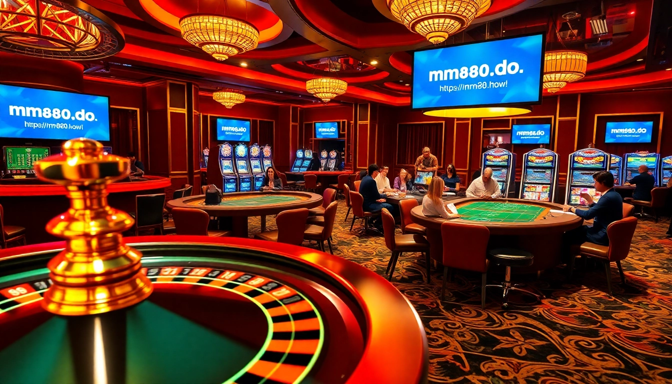 Experience the excitement of online gambling at https://mm88.how/ with vibrant casino tables and dynamic gameplay.