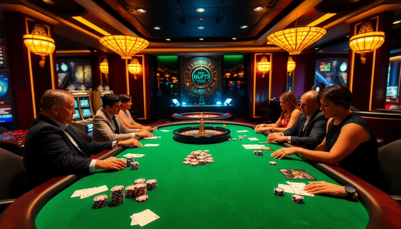 Experience the thrill of 6L777 CLUB with players at a high-stakes poker table.