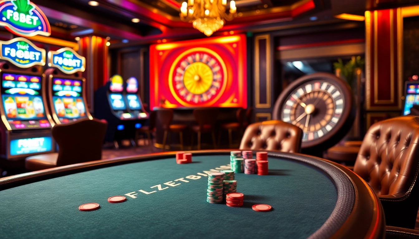 Experience thrilling gameplay at F8BET with our vibrant poker table and enticing casino features.