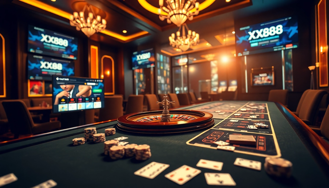 Experience excitement at https://xx88.promo/ with engaging casino elements like roulette and poker.