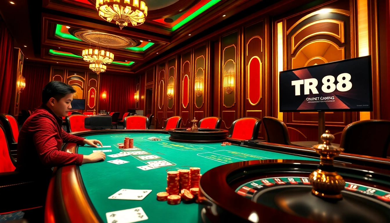 Winning strategies in poker at nhà cái TR88 with players immersed in the game.