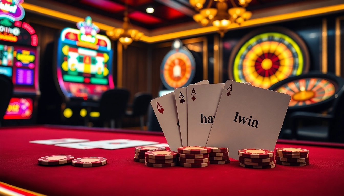 Experience the excitement of gambling at high-stakes poker tables featuring haywin chips and cards.
