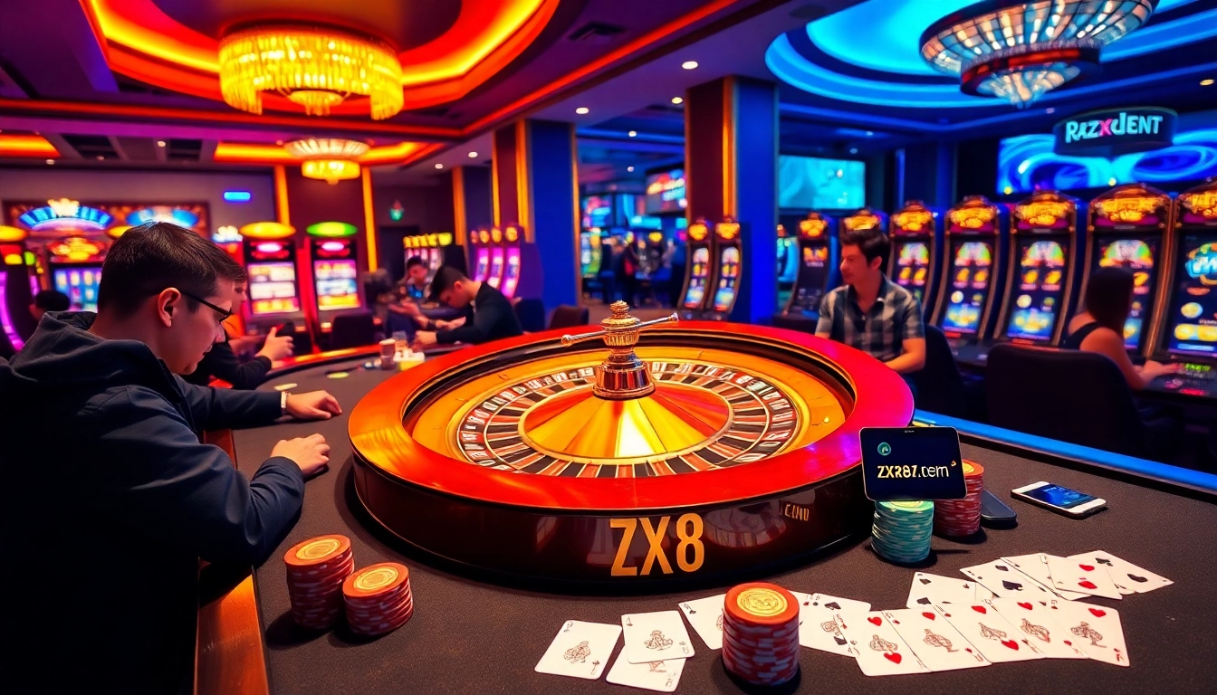 Experience the thrill of betting at https://zx88.tech/ surrounded by vibrant casino excitement.