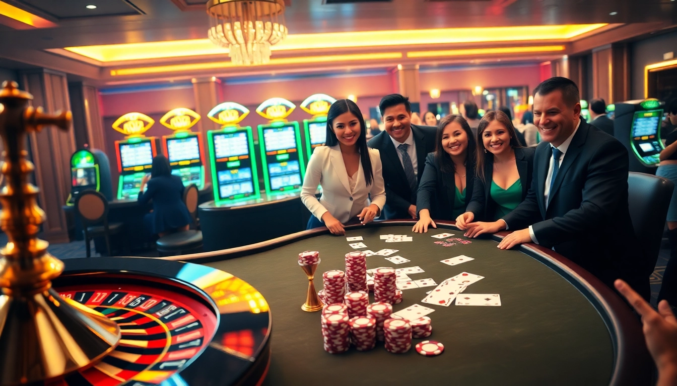 Experience the thrill of gambling at UU 88 with an exciting poker table and slot machines.