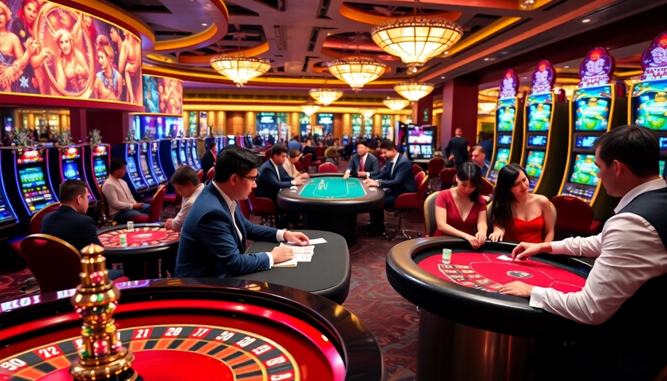 GO88 players indulge in the excitement of live casino games, showcasing thrilling poker and blackjack action.