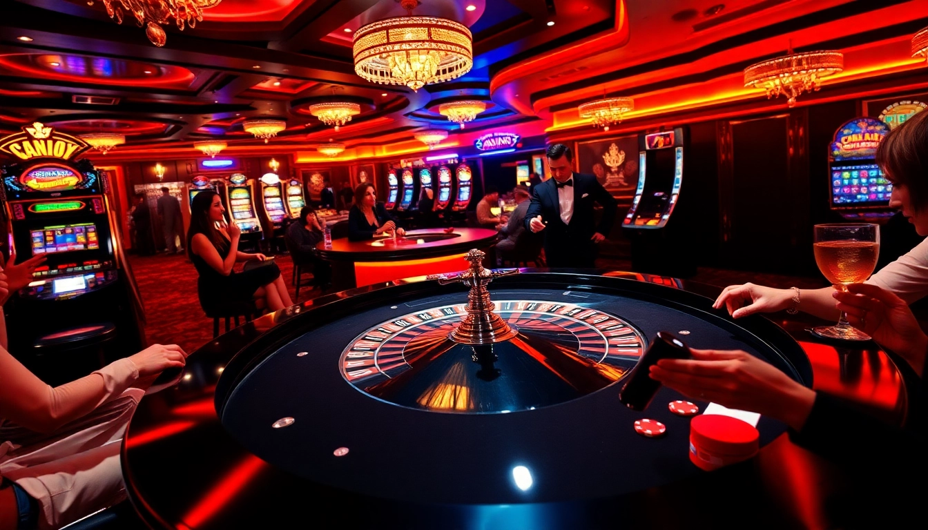 This vibrant casino scene showcases players enjoying the thrill of slot machines, creating excitement around Bro138's winning strategies.