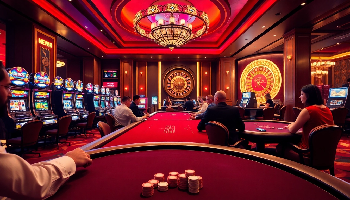 Experience high-stakes gaming at New88 with vibrant tables and thrilling poker action.