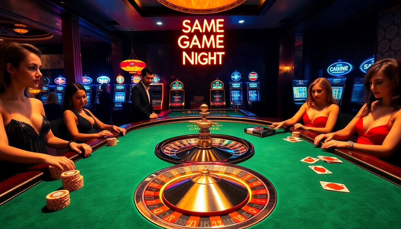Experience thrilling sex games in a luxurious casino atmosphere with poker and roulette.