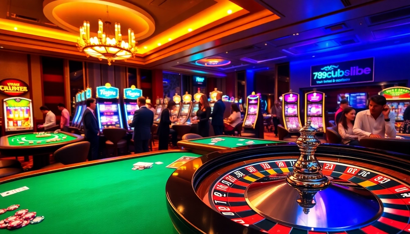 Engage in thrilling games at 789club with vibrant casino tables and lively players