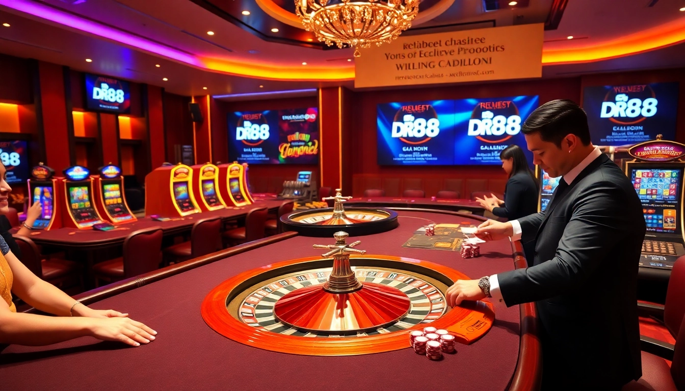 Experience the thrill of betting at https://dr88.co.com/ with luxurious casino tables and lively gameplay.
