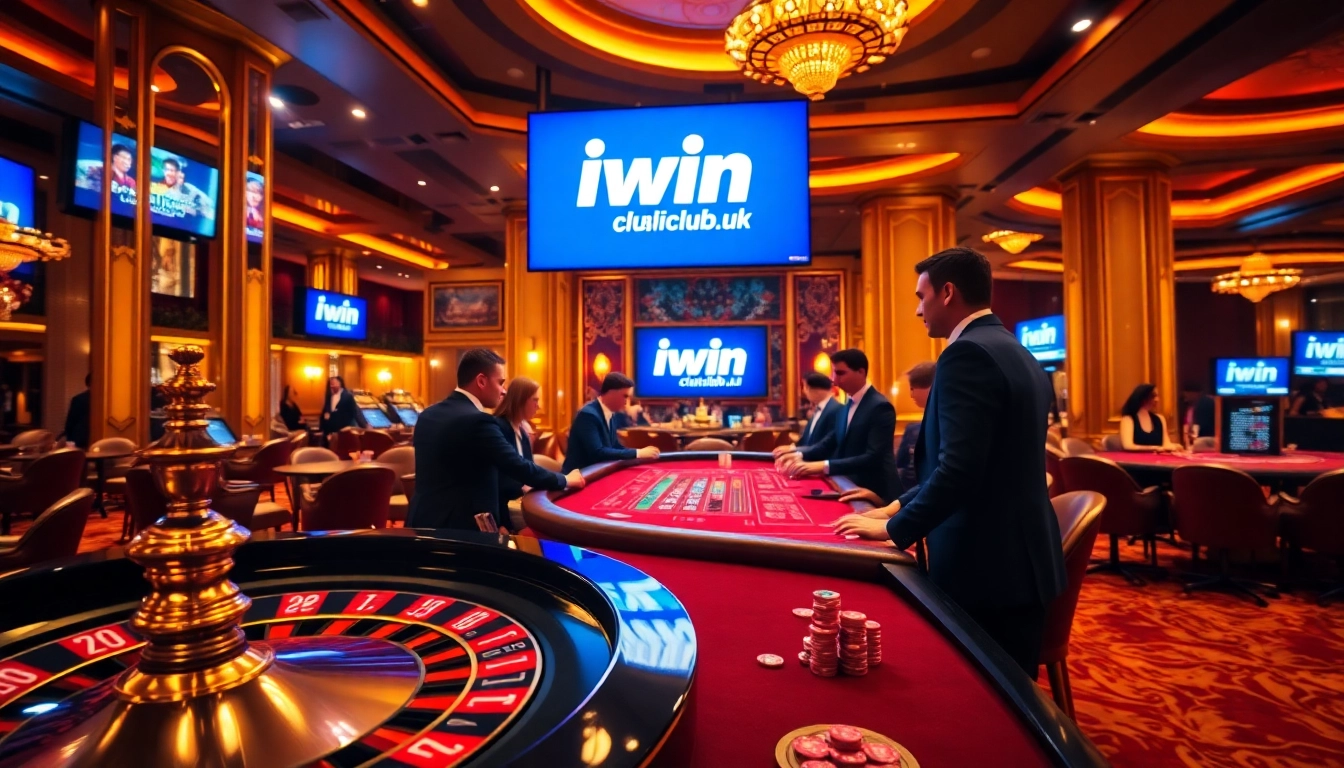 Engaged gamblers enjoying an exciting game at iwin club.uk casino.