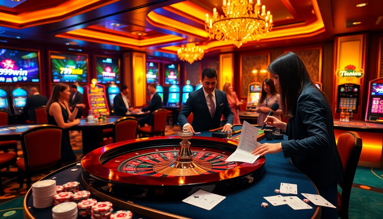 Players enjoying roulette at 789win casino, showcasing excitement and strategic betting.