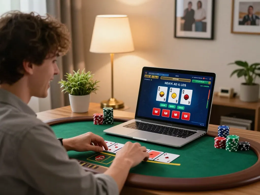 Situs slot gacor highlights online players enjoying engaging gameplay in a cozy home environment.