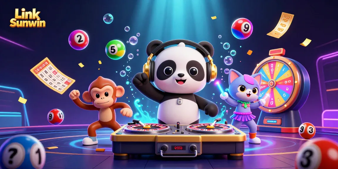 Engage with thrilling games at Link Sunwin, featuring vibrant casino characters and exciting visuals.